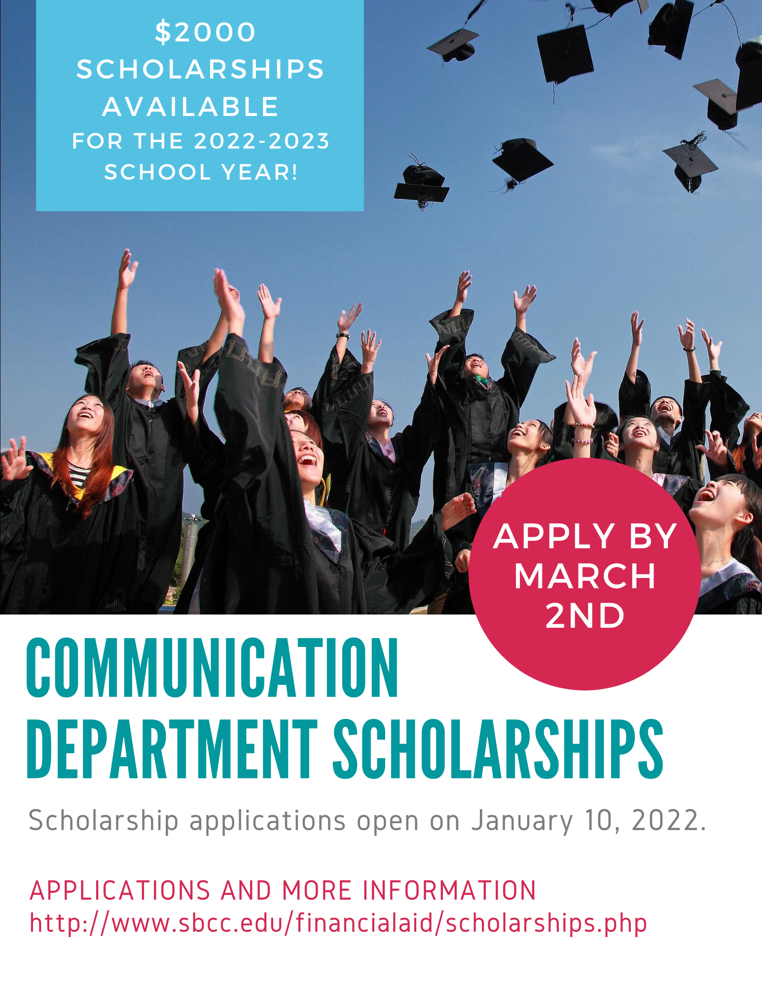 Communication Department Scholarships 2022