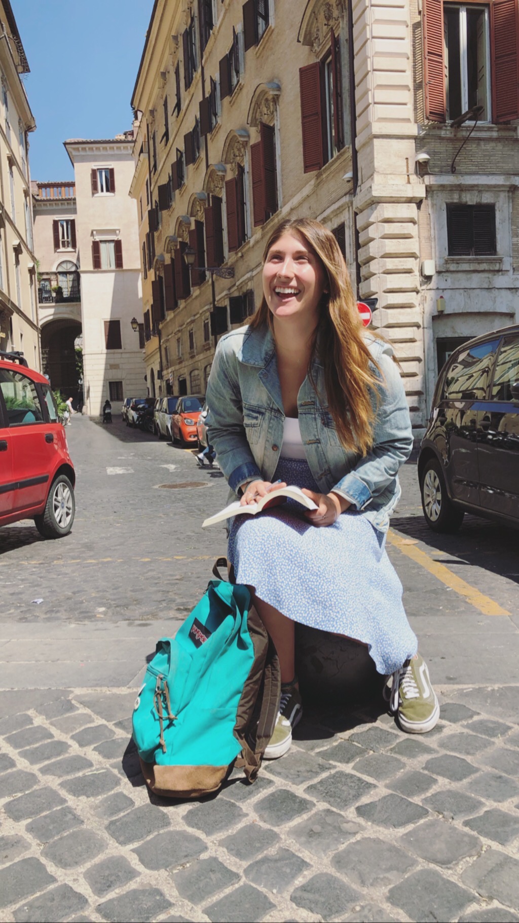 Gabriella reading in Rome